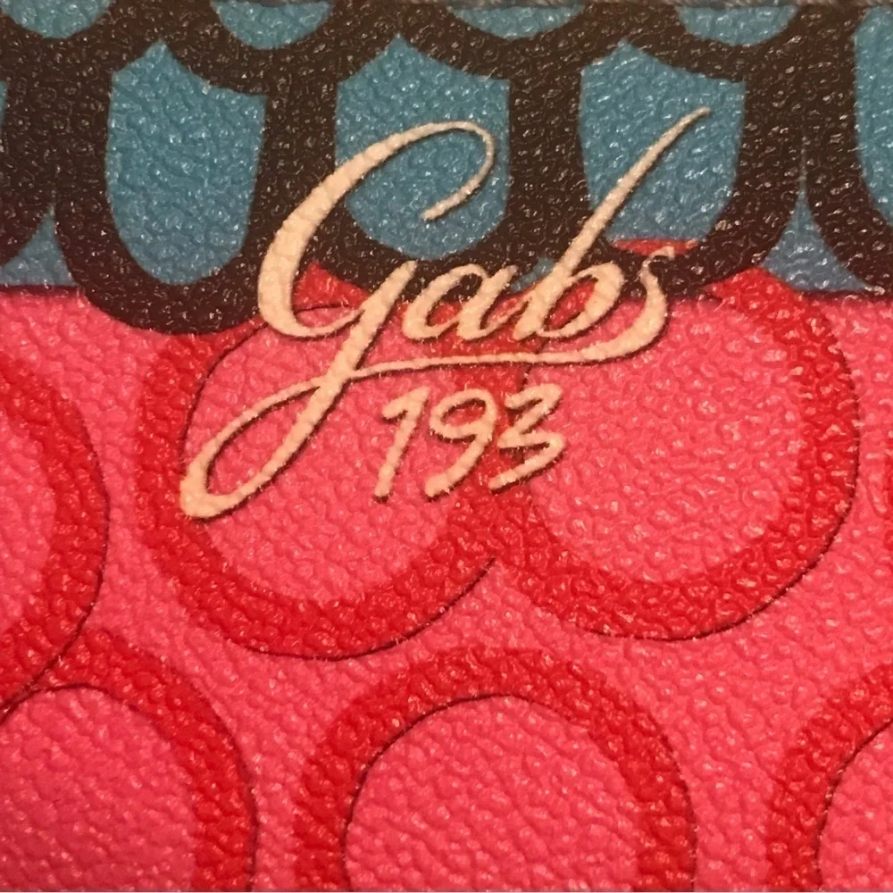 Gabs 193 Change Purse Wallet Key Chain Fob Calf Leather Made in Italy